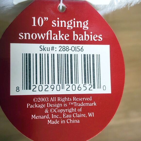 Vintage Enchanted Forest Snowflake Babies Baby Doll 10” Singing Plush W/ Tag - Picture 8 of 16